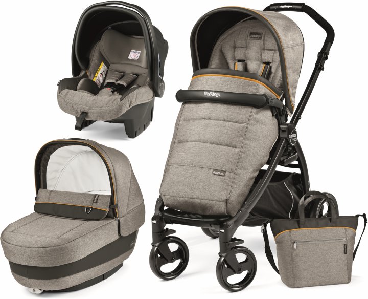 

Универсальная коляска 3в1 Peg-Perego Book Plus Luxe Grey