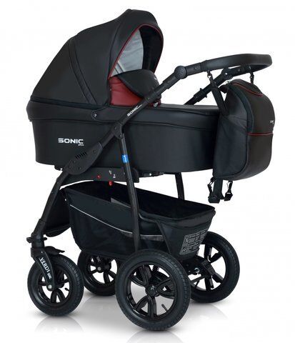 

Универсальная коляска 3в1 Verdi Sonic Plus 03 black/bordo
