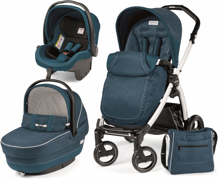 

Универсальная коляска 3в1 Peg-Perego XL Book Plus 51 синий