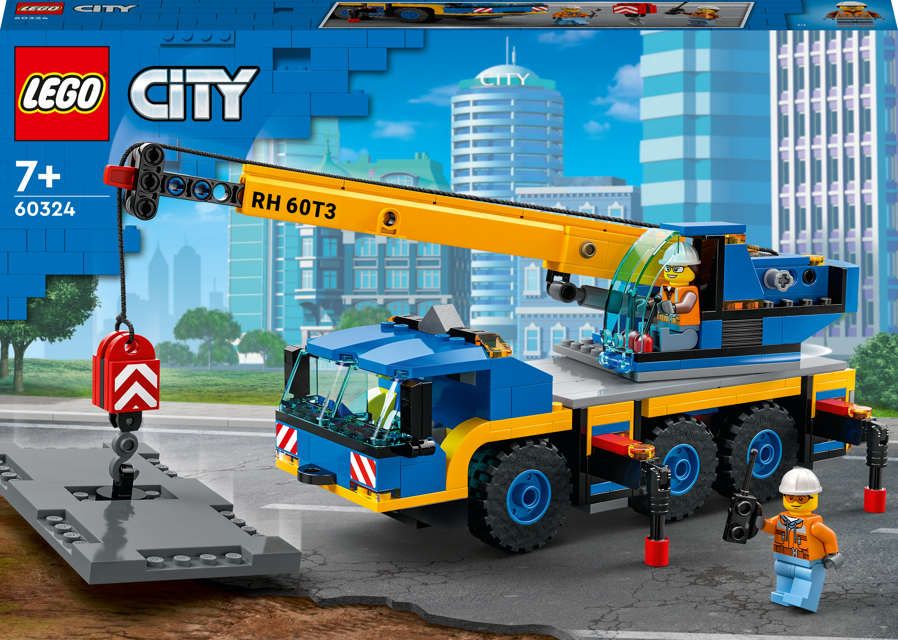

Конструктор LEGO City Передвижной кран 340 деталей (60324)