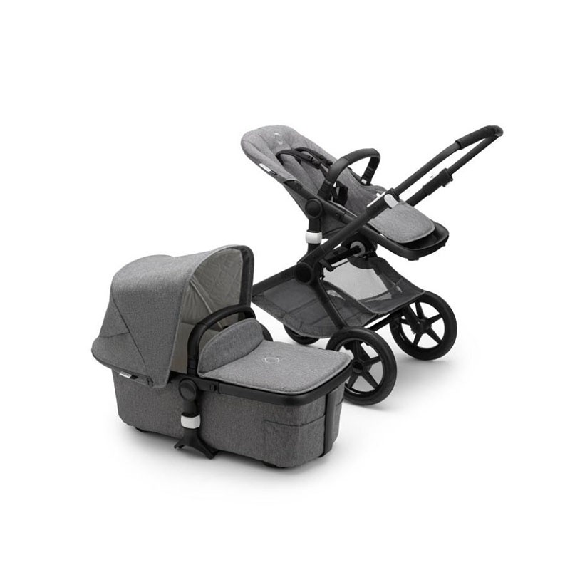 

Универсальная коляска 2в1 Bugaboo Fox2 Classic Black/Grey Melange