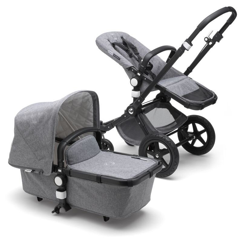 

Универсальная коляска 2в1 Bugaboo Cameleon3 Plus Black/Grey Melange-Grey Melange