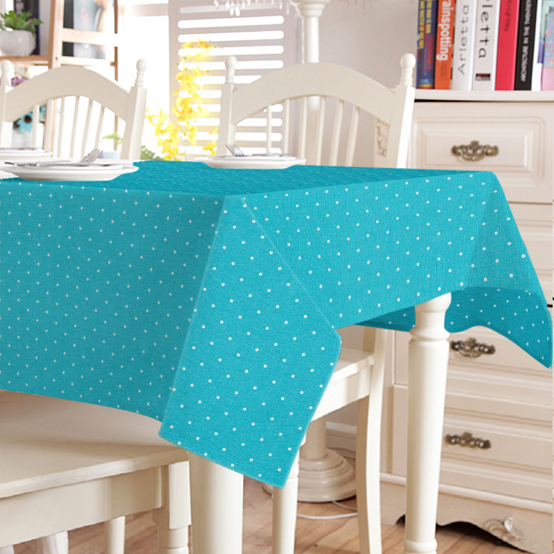 

Скатерть с акриловой пропиткой Mantel Dots Blue TT164601 140x180