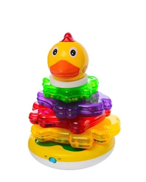 

Игрушка неваляшка Limo Toy музыкальная уточка со световыми эффектами