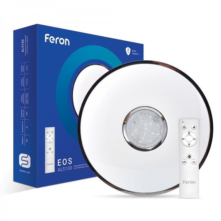 

Светодиодный светильник Feron 60W 3000-6500K 4900 Lm AL5100 EOS