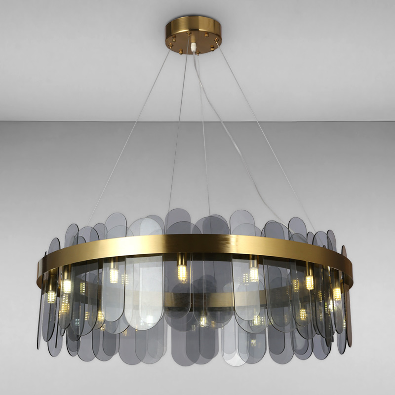 

Люстра подвесная Light House LS-17092-14 GD+BK 800MM золото