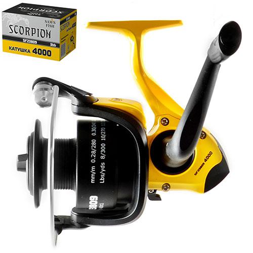 

Катушка рыболовная Scorpion 4000 3bb пластиковая шпуля