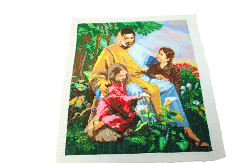 

Вышитая FROM FACTORY VSX Картина "Иисус Христос и дети" А4