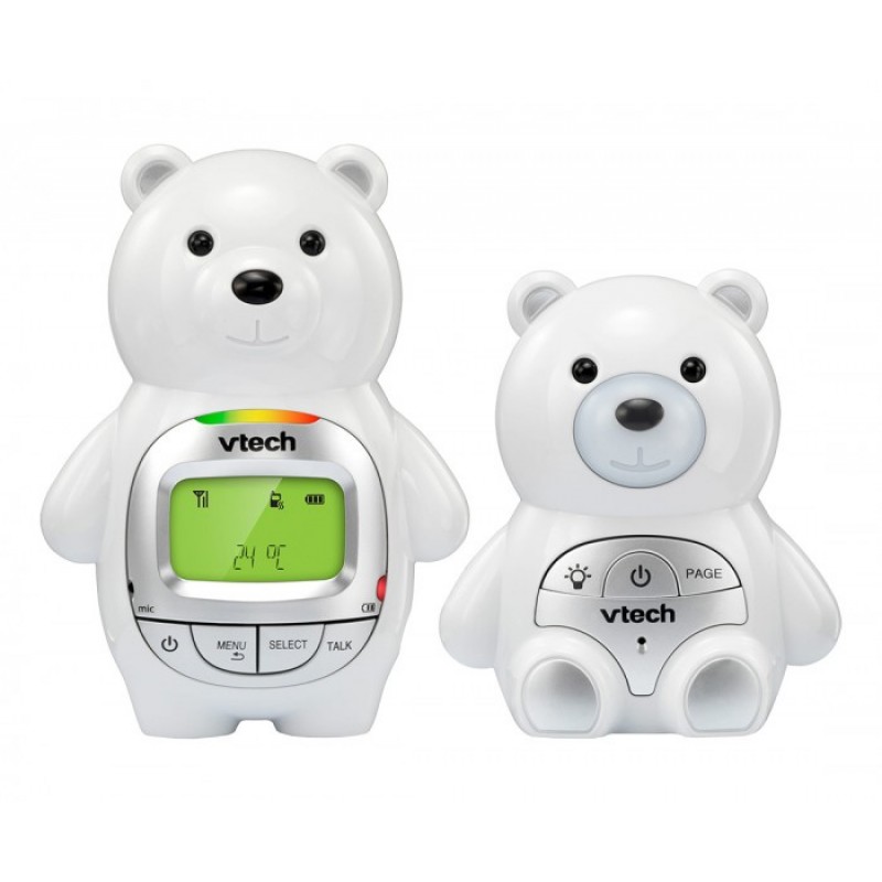 

Радионяня двухсторонней связи с колыбельными Vtech белая в виде мишки (BM2350)