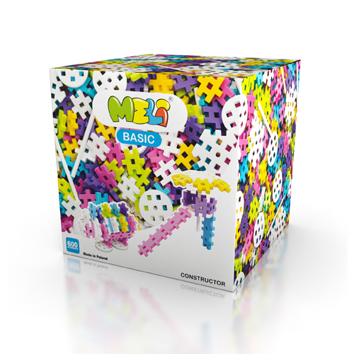 

Конструктор MELI BASIC CONSTRUCTOR фигурные 600 элм. PINK (50070)