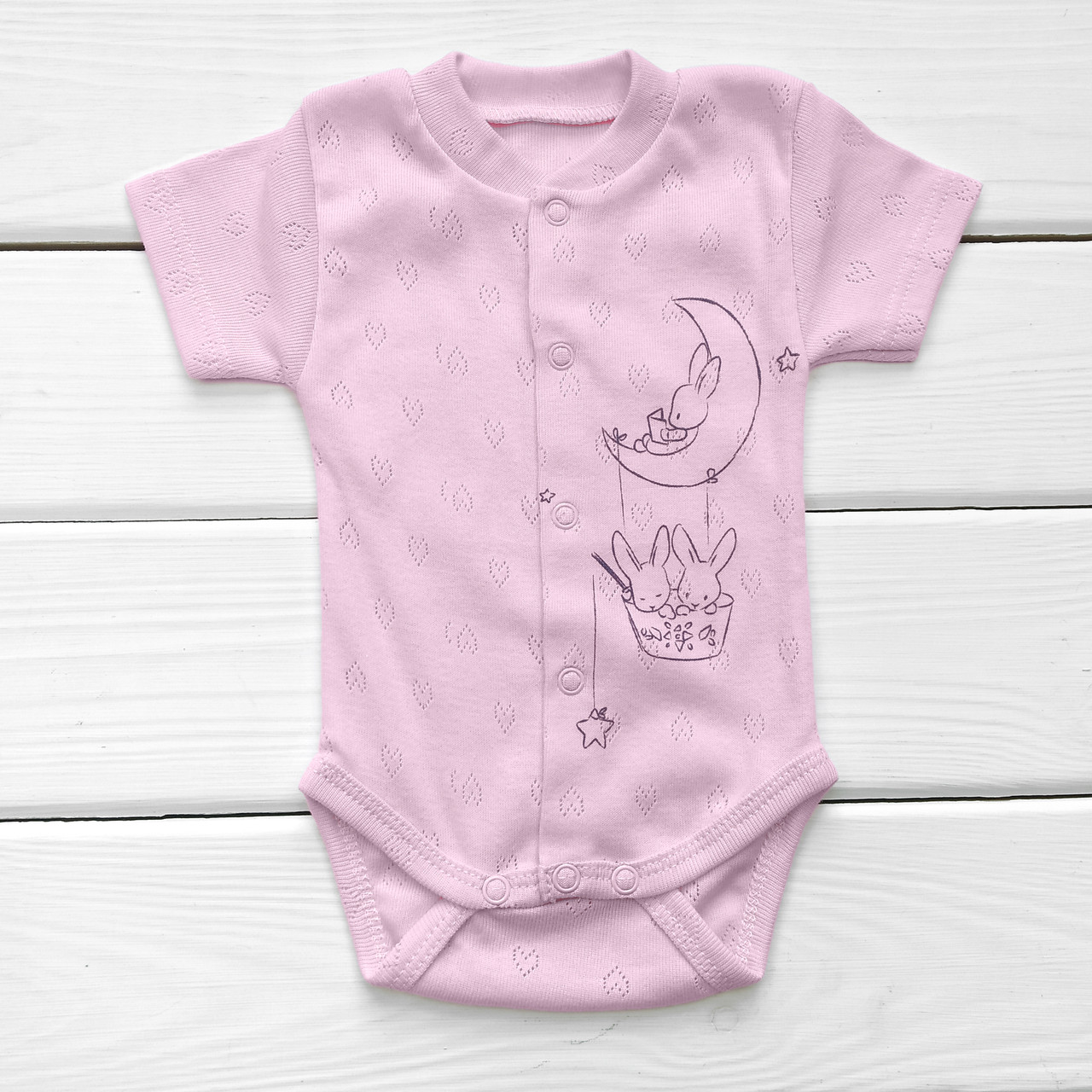 

Боди Malena зайцы 62 см розовый