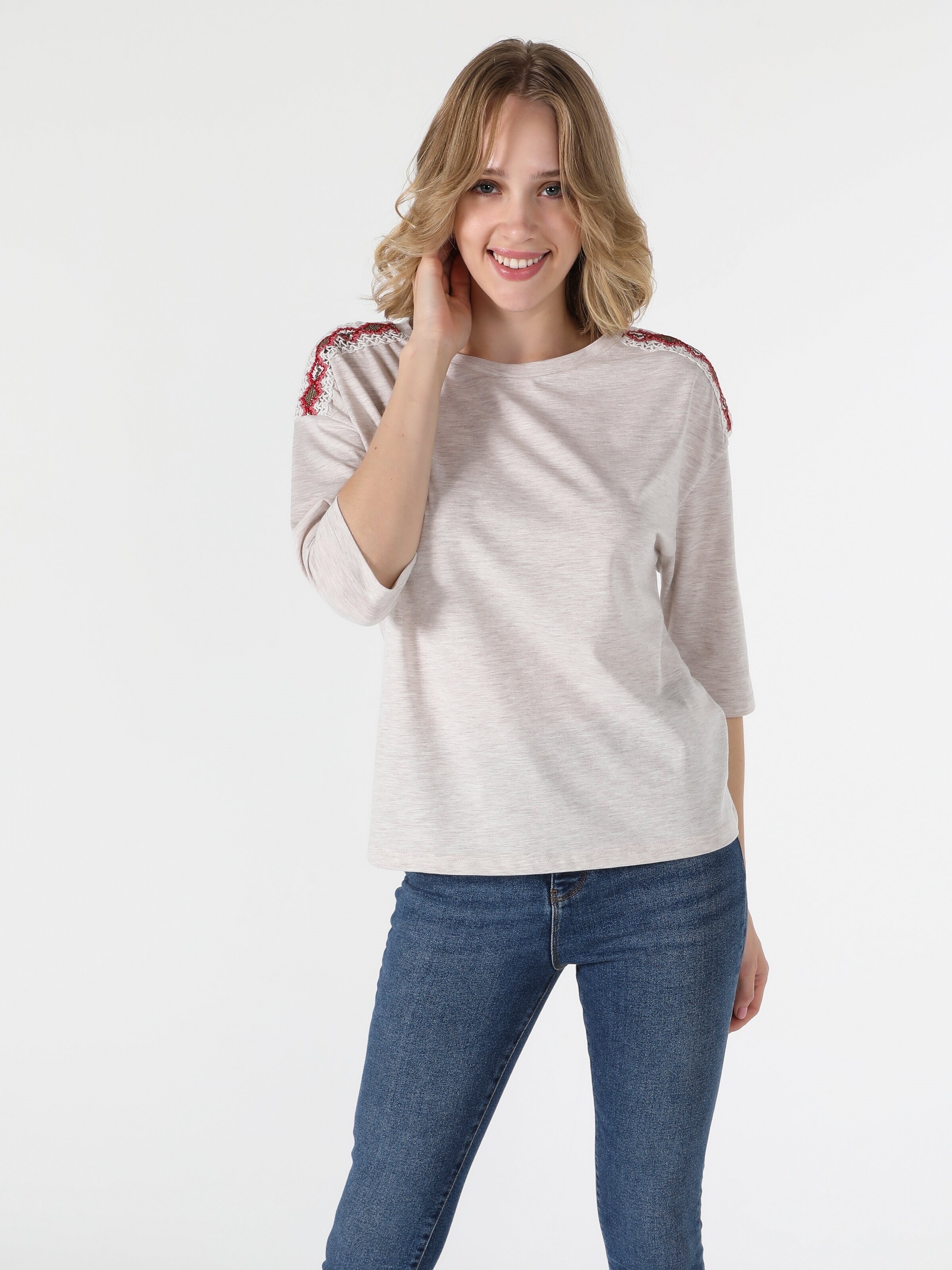 

Лонгслив Colin's CL1055293BME  Beige Melange, Лонгслив Colin's CL1055293BME XS Beige Melange
