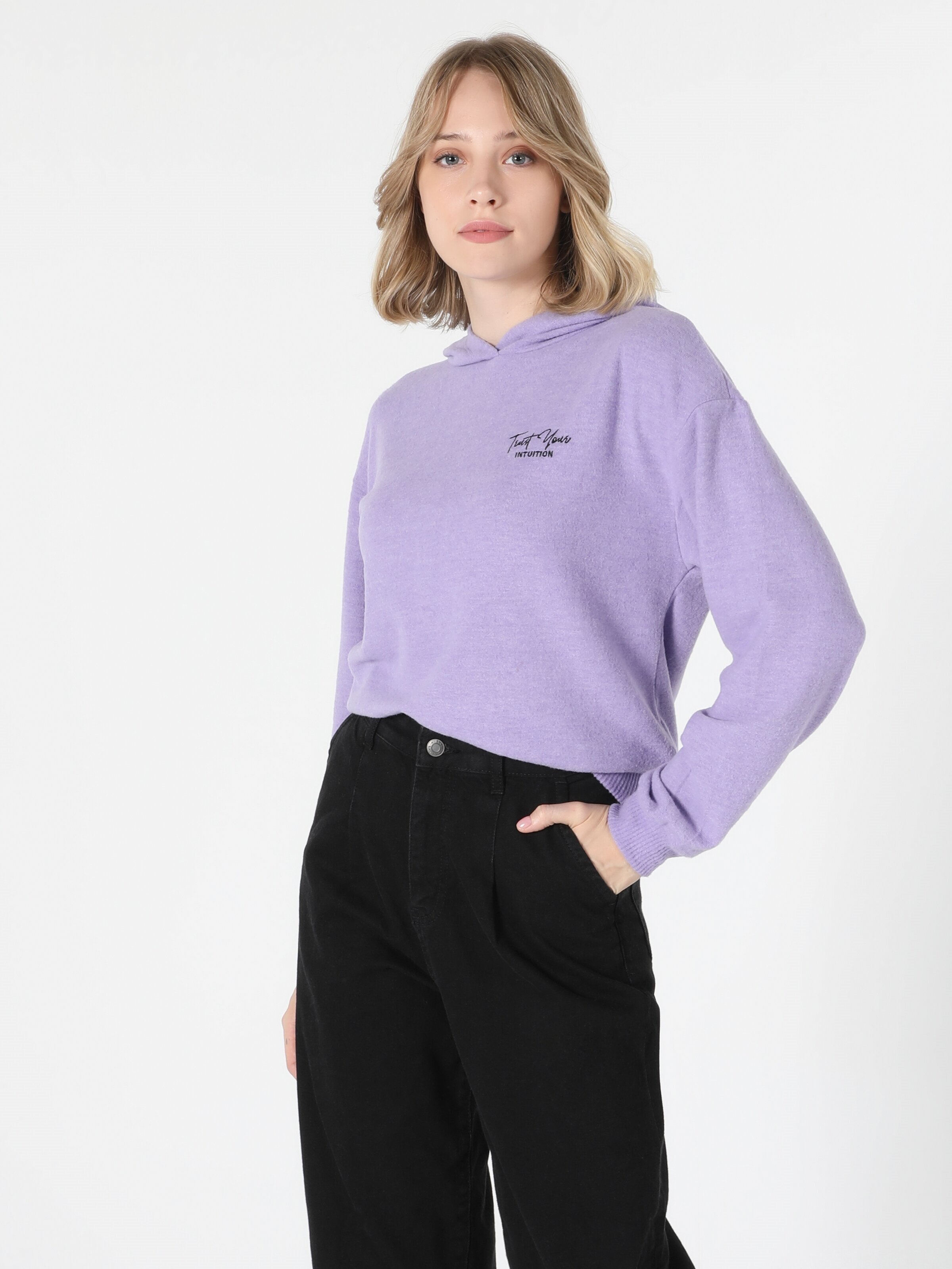 Акція на Худі жіноче Colin\'s CL1056539LIL XS Lilac від Rozetka