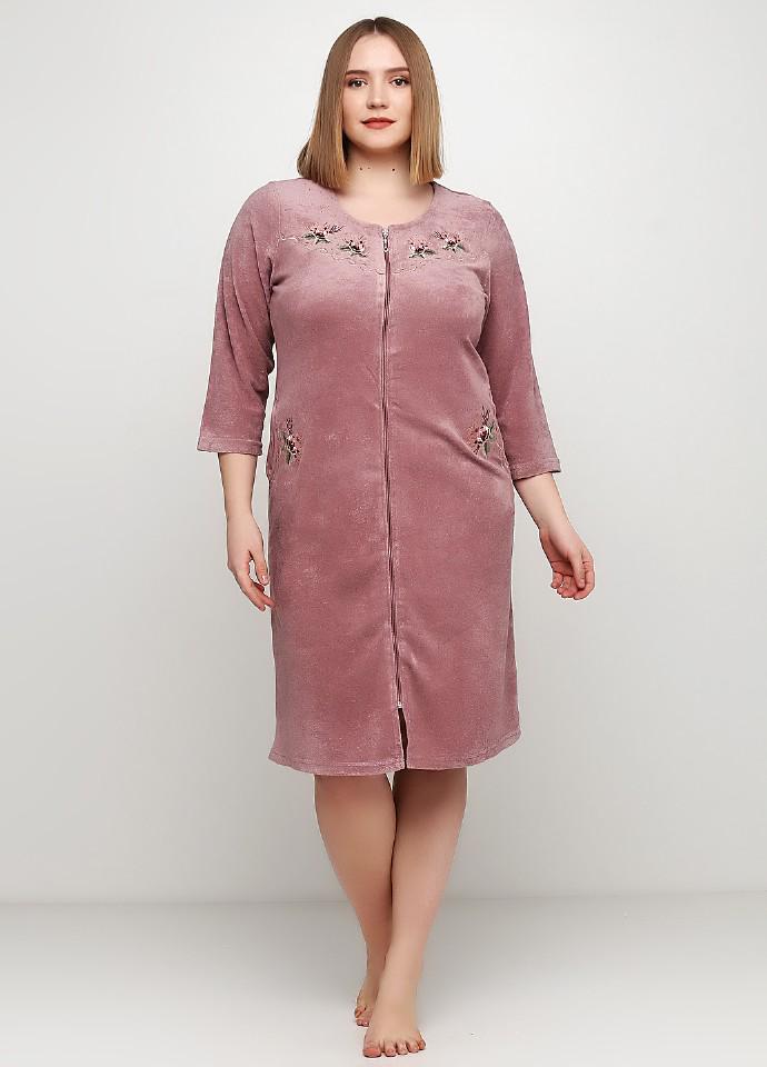 

Халат женский Romeo Life  пудра (3436, Халат женский Romeo Life 5XL пудра (3436)