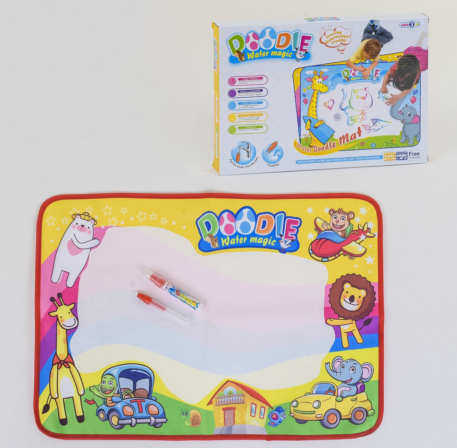 

Коврик для рисования водой Doodle (66399-2) с 2 маркерами