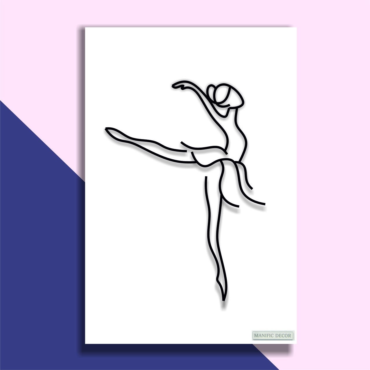 

Картина интерьерная абстрактная настенная арт панно на холсте Manific Decor Soars in the dance / Парит в танце 50*70 см
