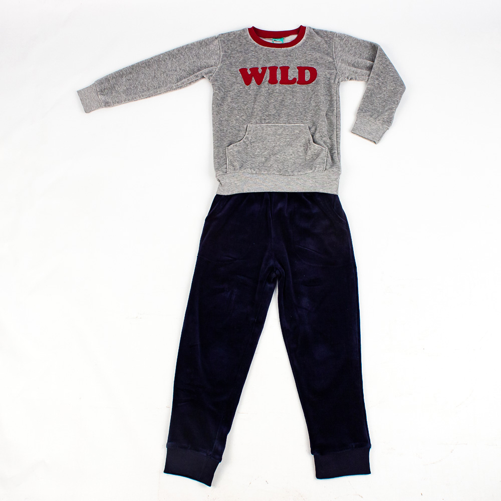 

Піжама тепла на хлопчика Elsima 122 сірий (802)