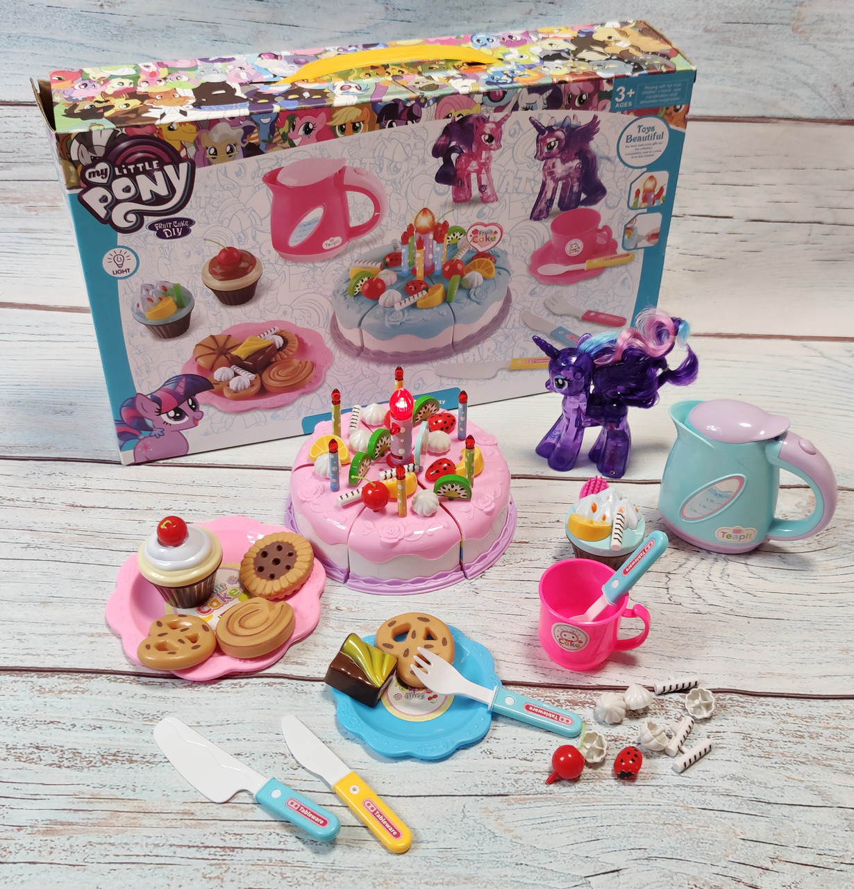 

Детский набор кондитера продукты праздничный тортик для детей Пони Pony Cake