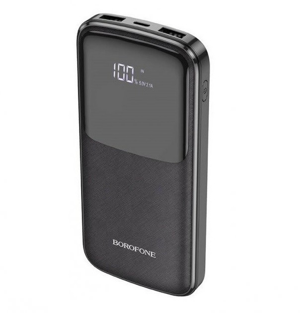 

Павербанк Borofone Digital Display 10000mAh 2xUSB/Type-C, 3A black
