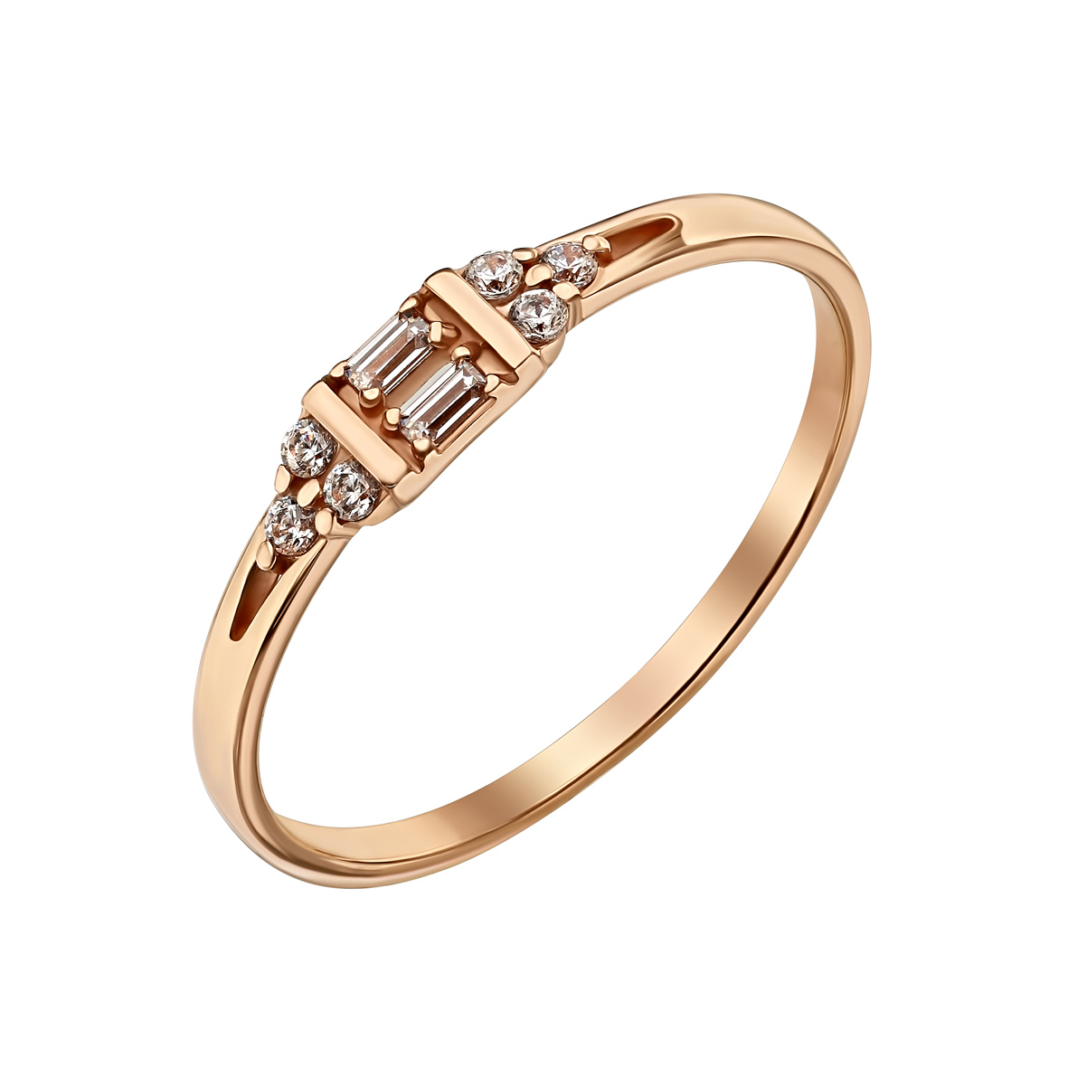 

Золотое кольцо с фианитами Tango Jewellery Company 380598 размер 17