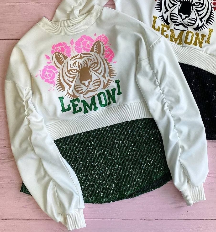 

Свитшот с тигром для девочки Pink Rose Lemoni 152/158 cм 100078