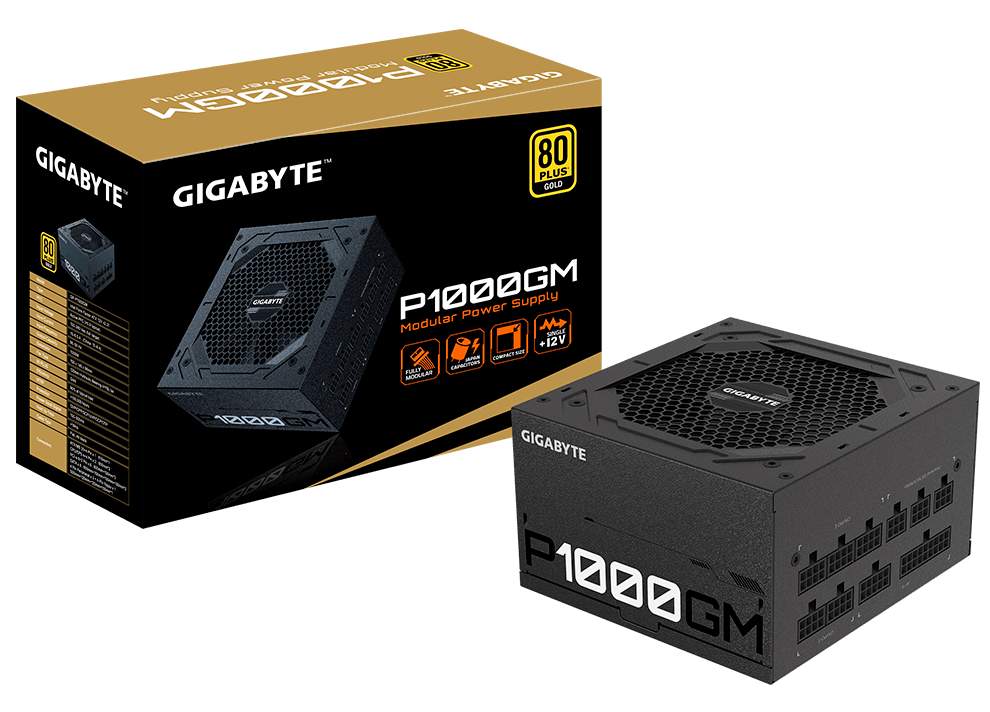 

Блок питания Gigabyte GP-P1000GM PSU 1000W 80+ Gold (GPP1000GM)