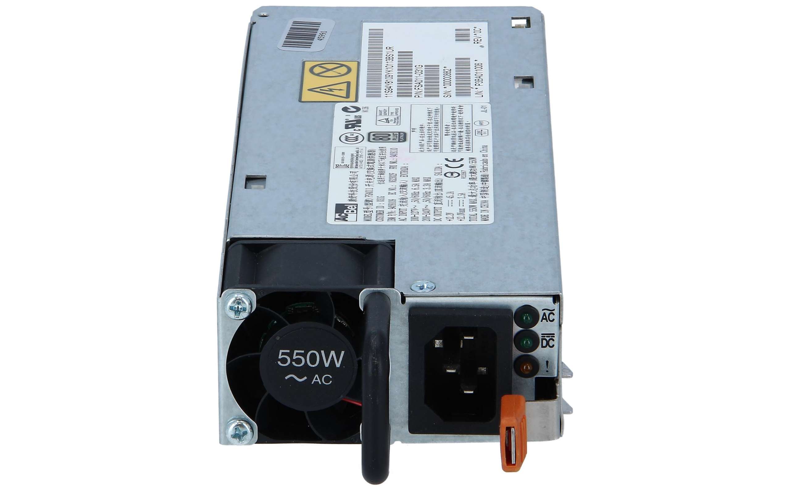 

Блок питания IBM 550W HE Plat AC Power Supply (94Y6668)