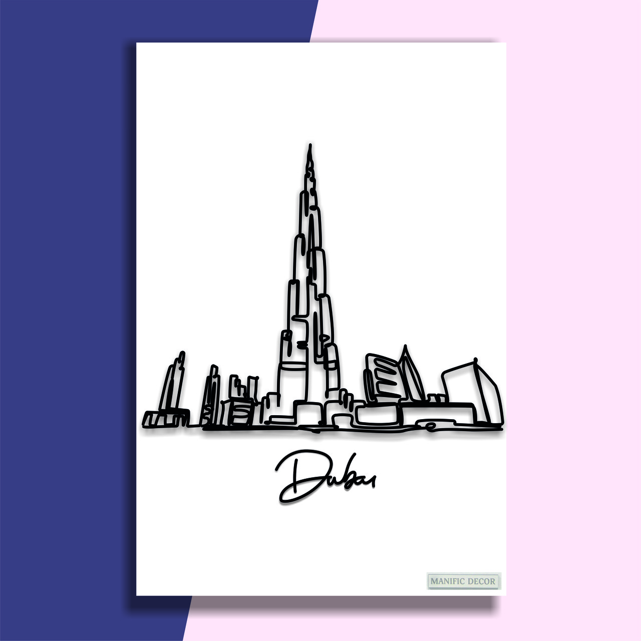 

Картина интерьерная абстрактная настенная арт панно на холсте Manific Decor Dubai / Дубай 60*80 см