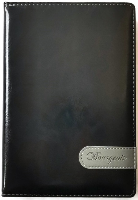 

Щоденник A5 "Мандарин" недат. 160арк. кліт. шкірзам чорний №9068(20)