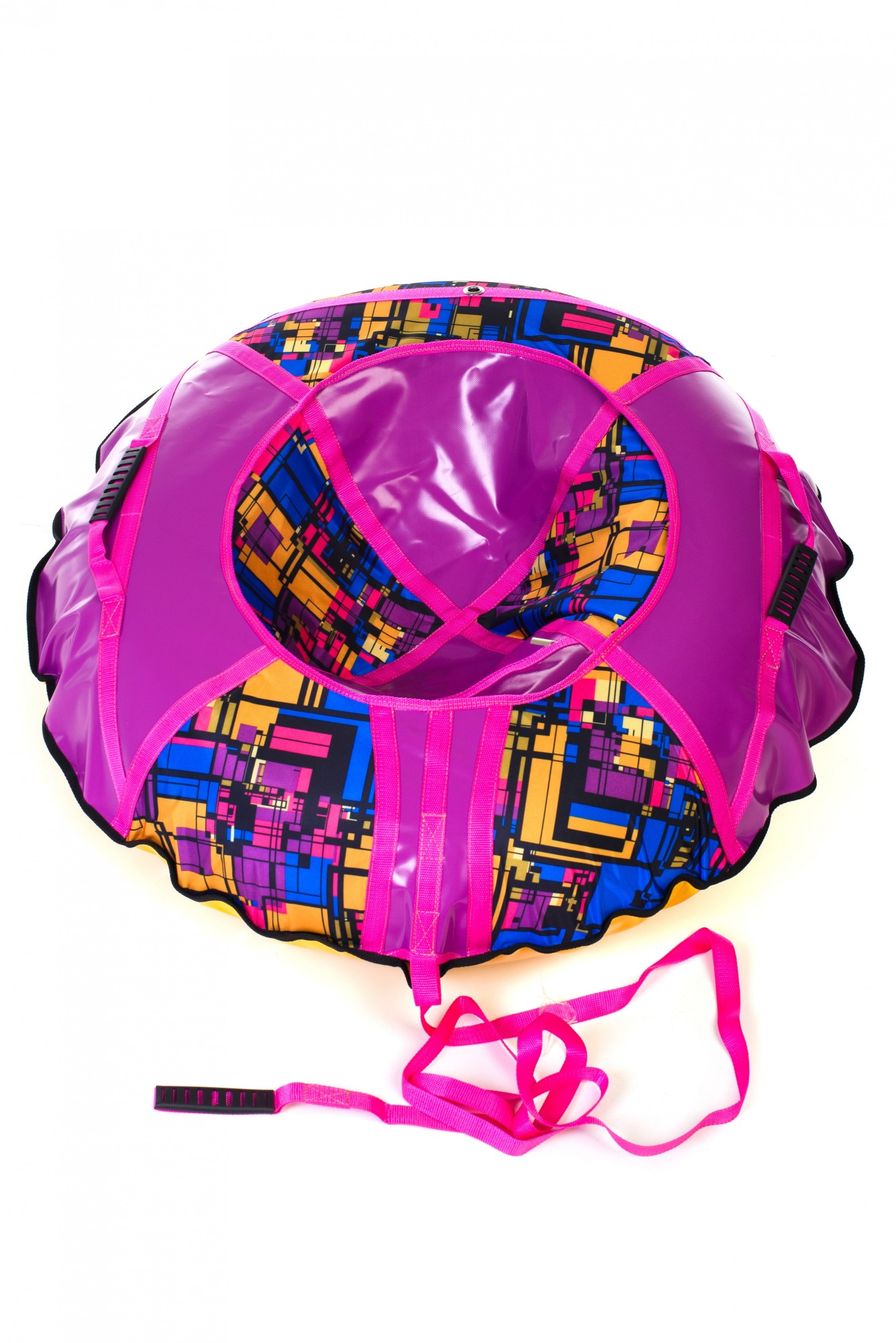 

Тюбинг надувные санки, ватрушка Kospa Диаметр 100 см Геометрия сиреневый