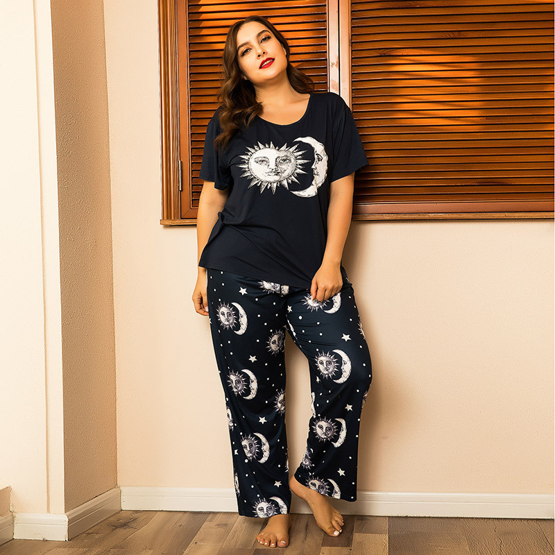 

Пижама женская Sun and moon Berni Fashion PLUS (XL) Синий