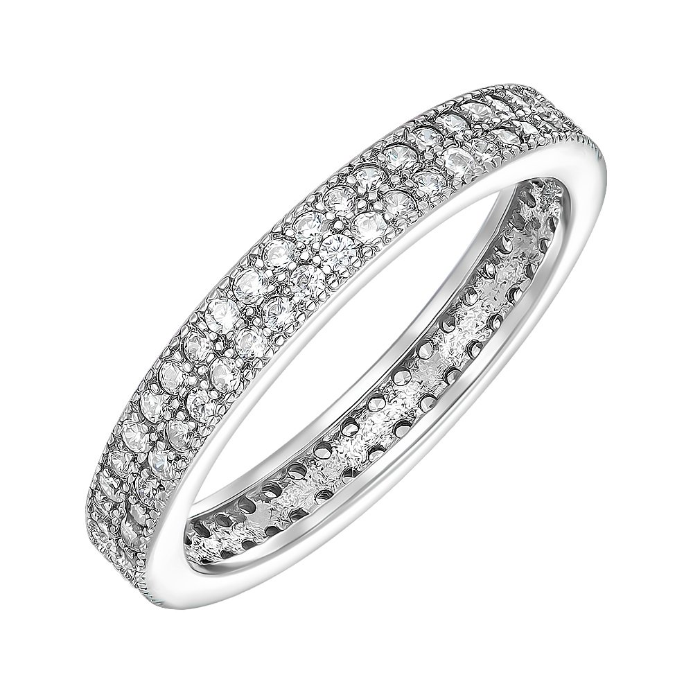 

Серебрняное кольцо с фианитами 000151675 16 размера