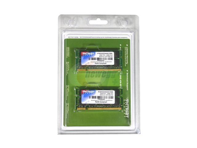 

Оперативная память Patriot SODIMM DDR2-667 2048MB (PSD22G667SK)