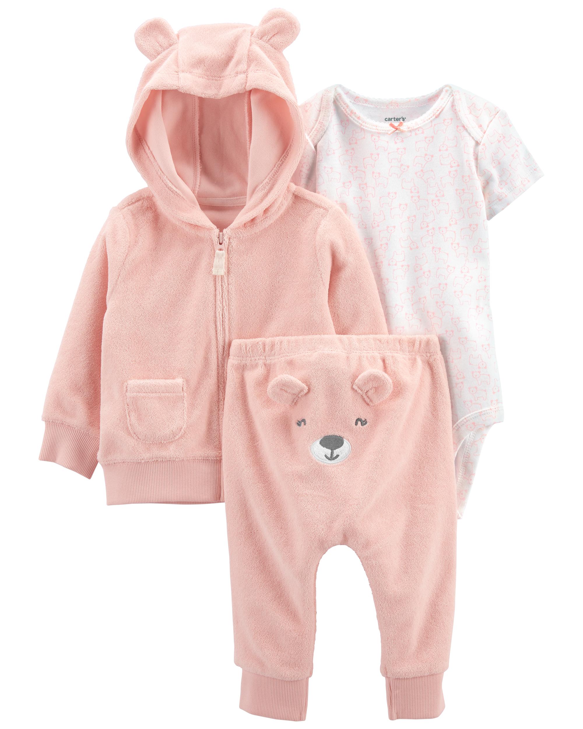 

Комплект-тройка Carters 9М р. 69-72 см Розовый (1263)