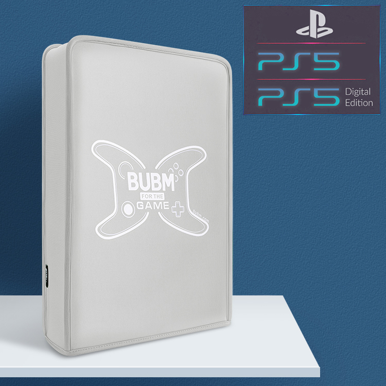 

Пылезащитный серый кейс-чехол BUBM для игровой консоли-приставки Sony PlayStation 5 (PS5 / PS5 Digital Edition)