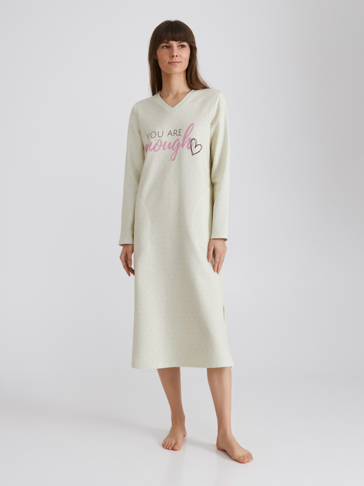 

Жіноча бавовняна сорочка з начосом Ellen Group  LDF 104/03/01, Жіноча бавовняна сорочка з начосом Ellen Group L LDF 104/03/01