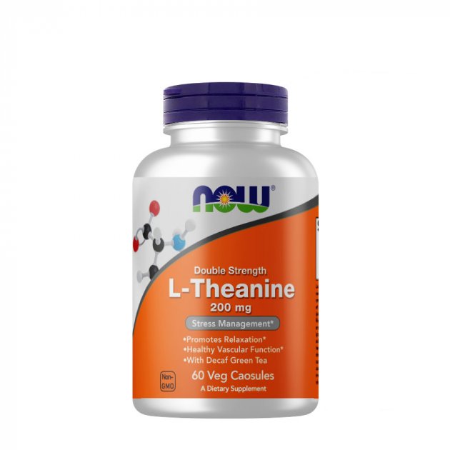 

Аминокислота NOW L-Theanine 200 mg, 60 вегакапсул (726901)