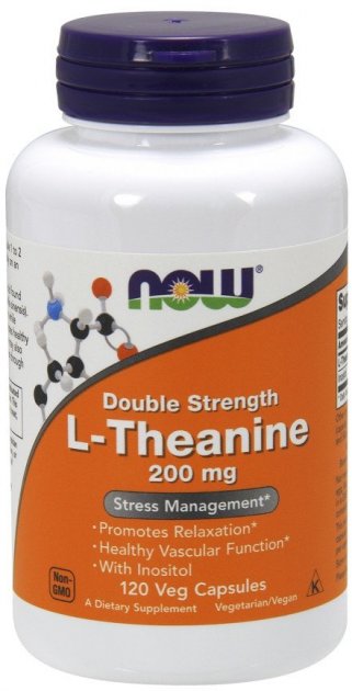 

Аминокислота NOW L-Theanine 200 mg, 120 вегакапсул (726987)