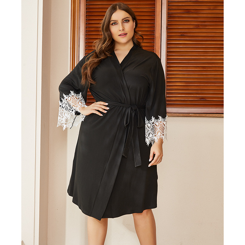 

Халат женский домашний Empress Berni Fashion PLUS (XL) Черный