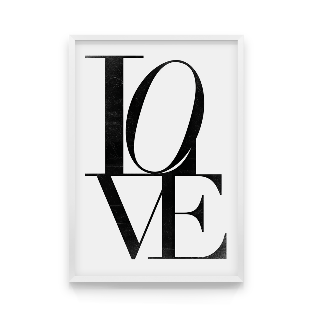 

Постер в рамке LOVE 40x50 см