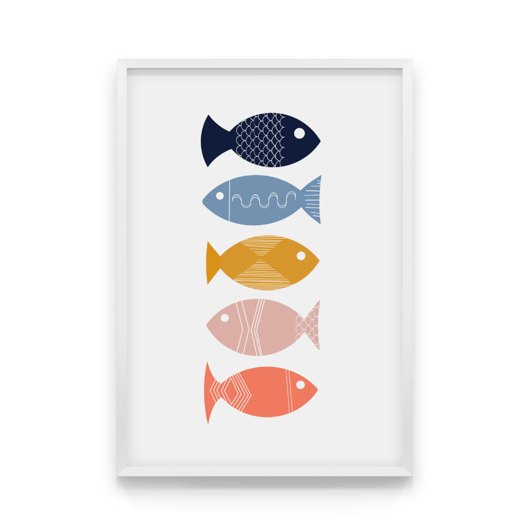 

Постер в рамке FISHES 40x50 см