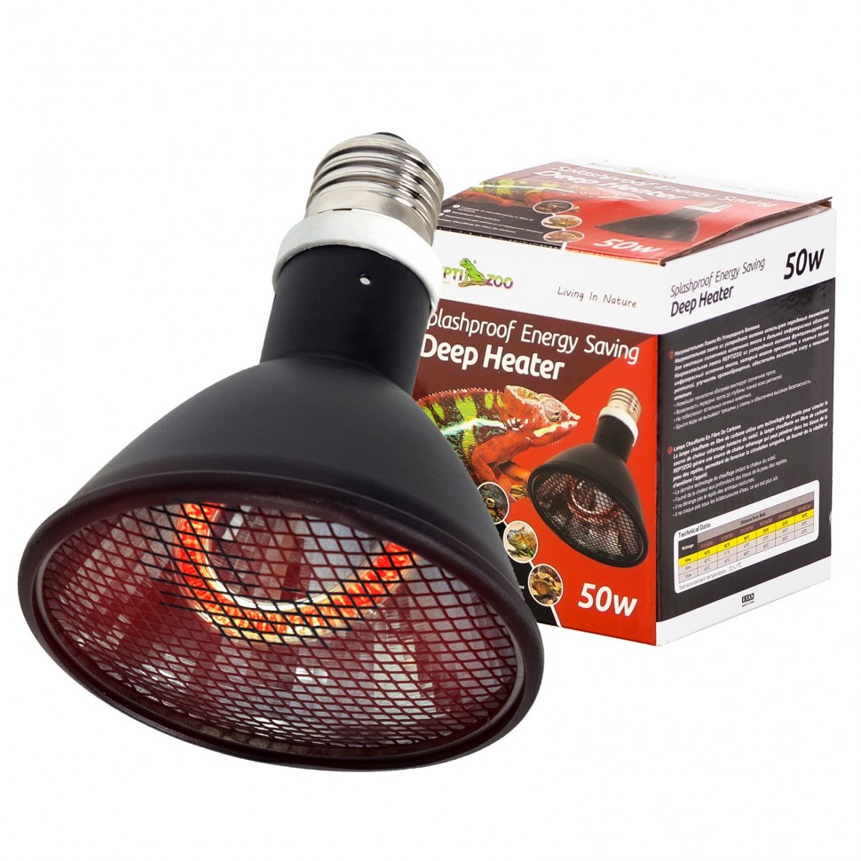 

Излучатель тепла Repti-Zoo Deep Heater 50W (PAR95050) для террариума