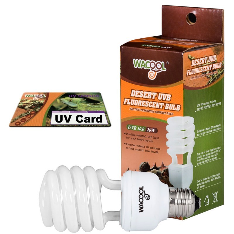 

Лампочка е27 Wacool Desert UVB 10.0 26W (SCT1026) для террариума