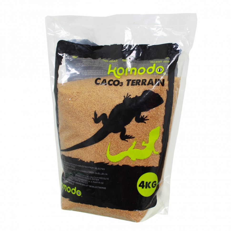 

Песок съедобный для рептилий Komodo CaCo3 Sand Caramel 4кг для террариума