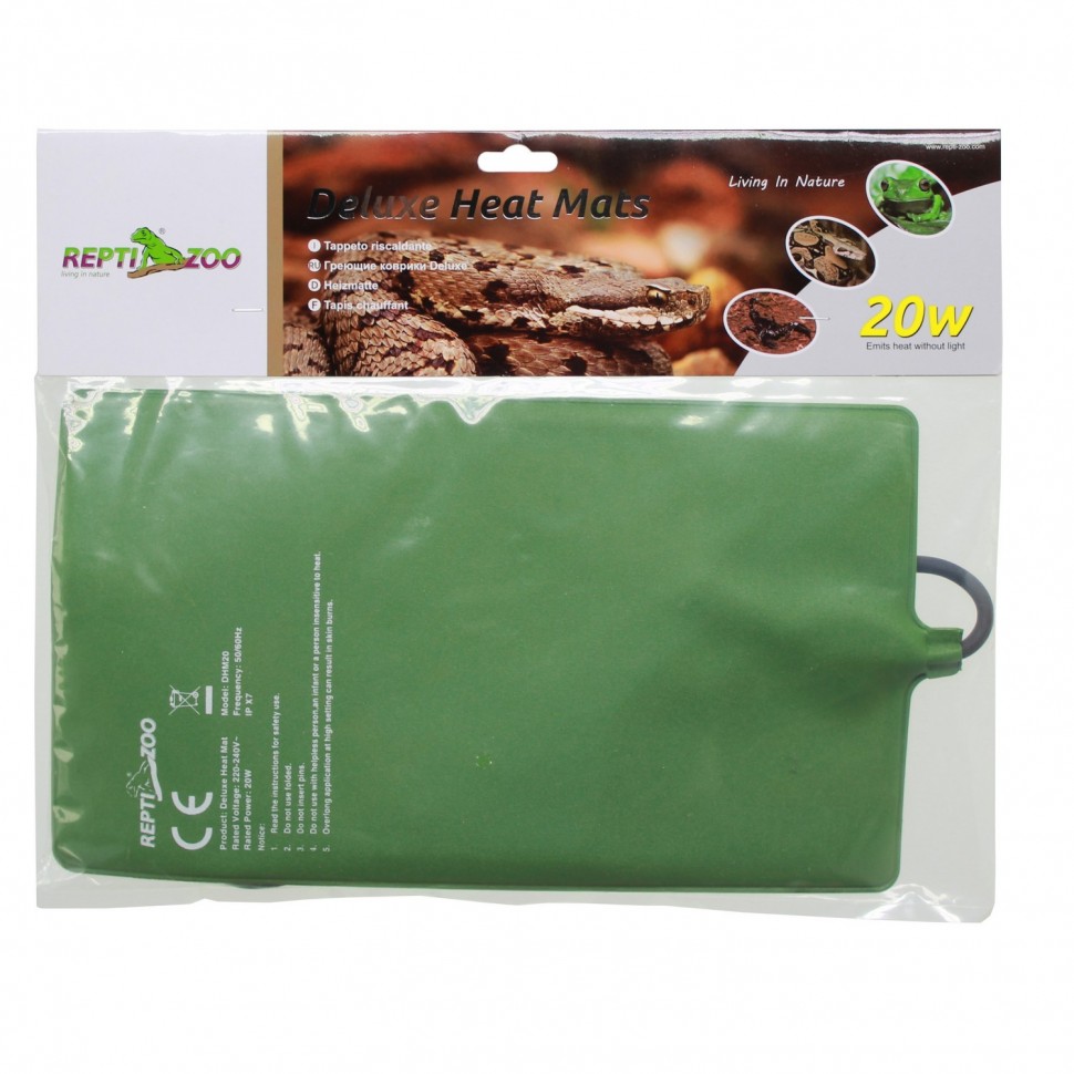 

Нагревательный мат 20x35 см Repti-Zoo Deluxe Mats 20W для террариума