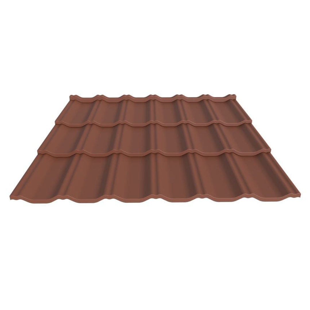 

Металлочерепица ГРАДО Термастил 0,5 мм Польша, Германия RAL 8004 Медно-красный Арт.201303-8004