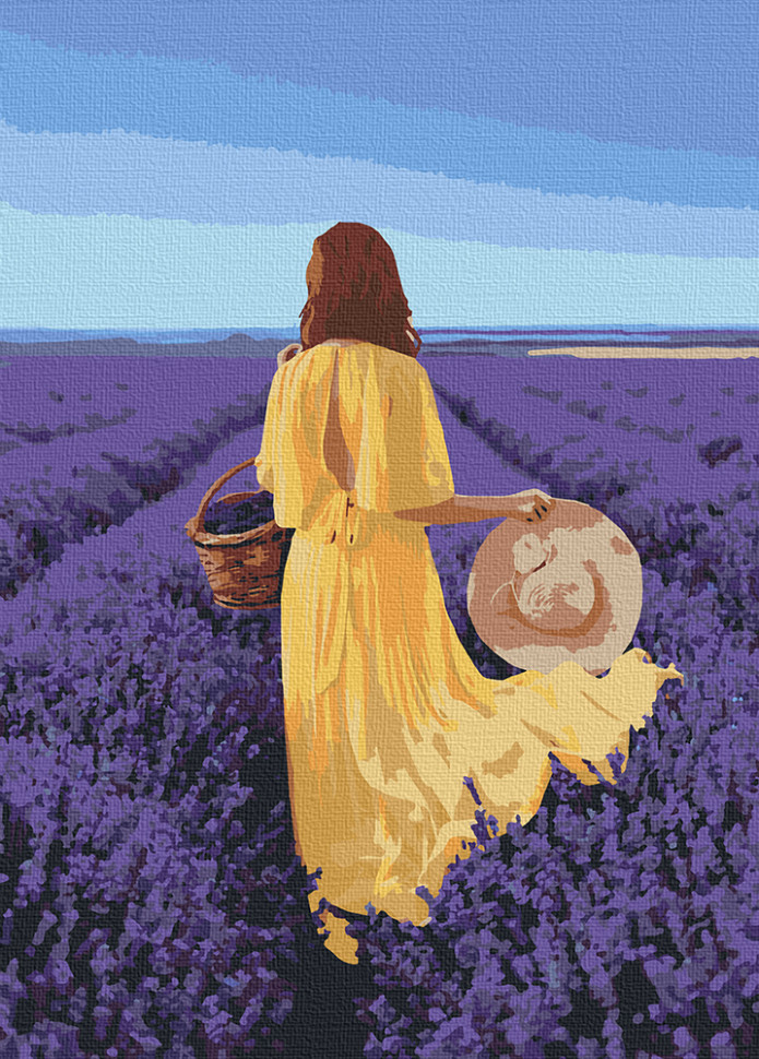 

Картина по номерам / анти-стресс раскраска Art Craft "Лавандовая безграничность" 40х50 см 10219-AC