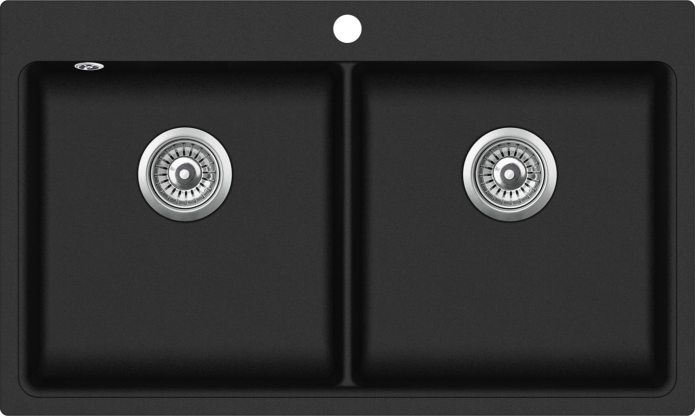 

Кухонная мойка Aquasanita Magna SQM200W Black Metallic 601 Черный