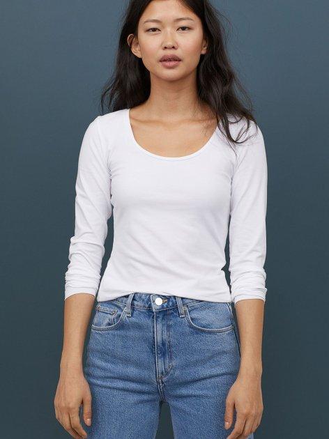 

Лонгслив H&M XAZ246612UZTI  Белый, Лонгслив H&M XAZ246612UZTI XS Белый