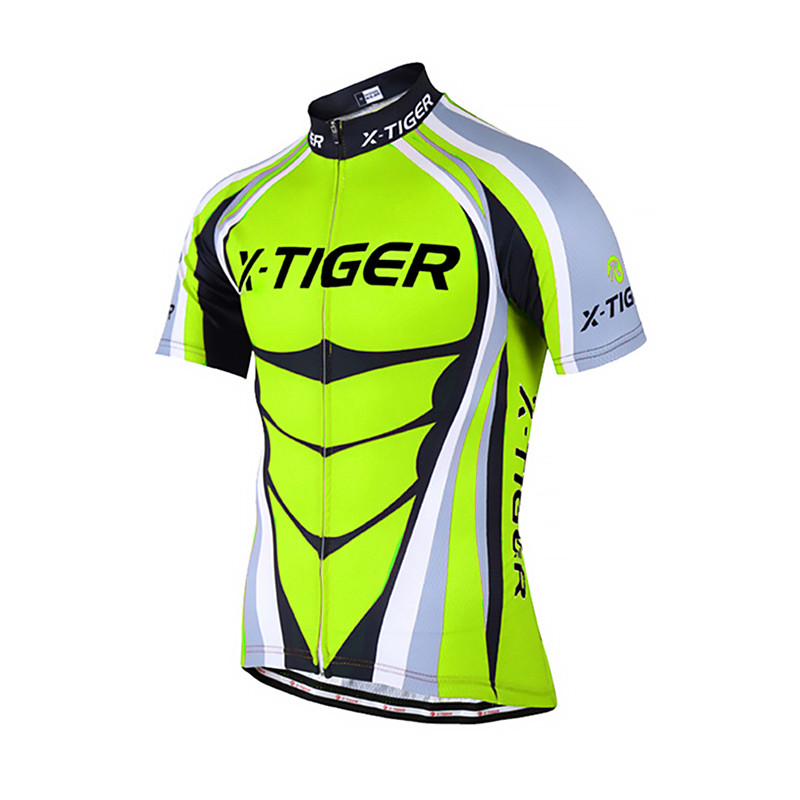

Велоодежда футболка с коротким рукавом + шорты X-Тiger QT/T1616 Green XL костюм вело (F_5123-17464)